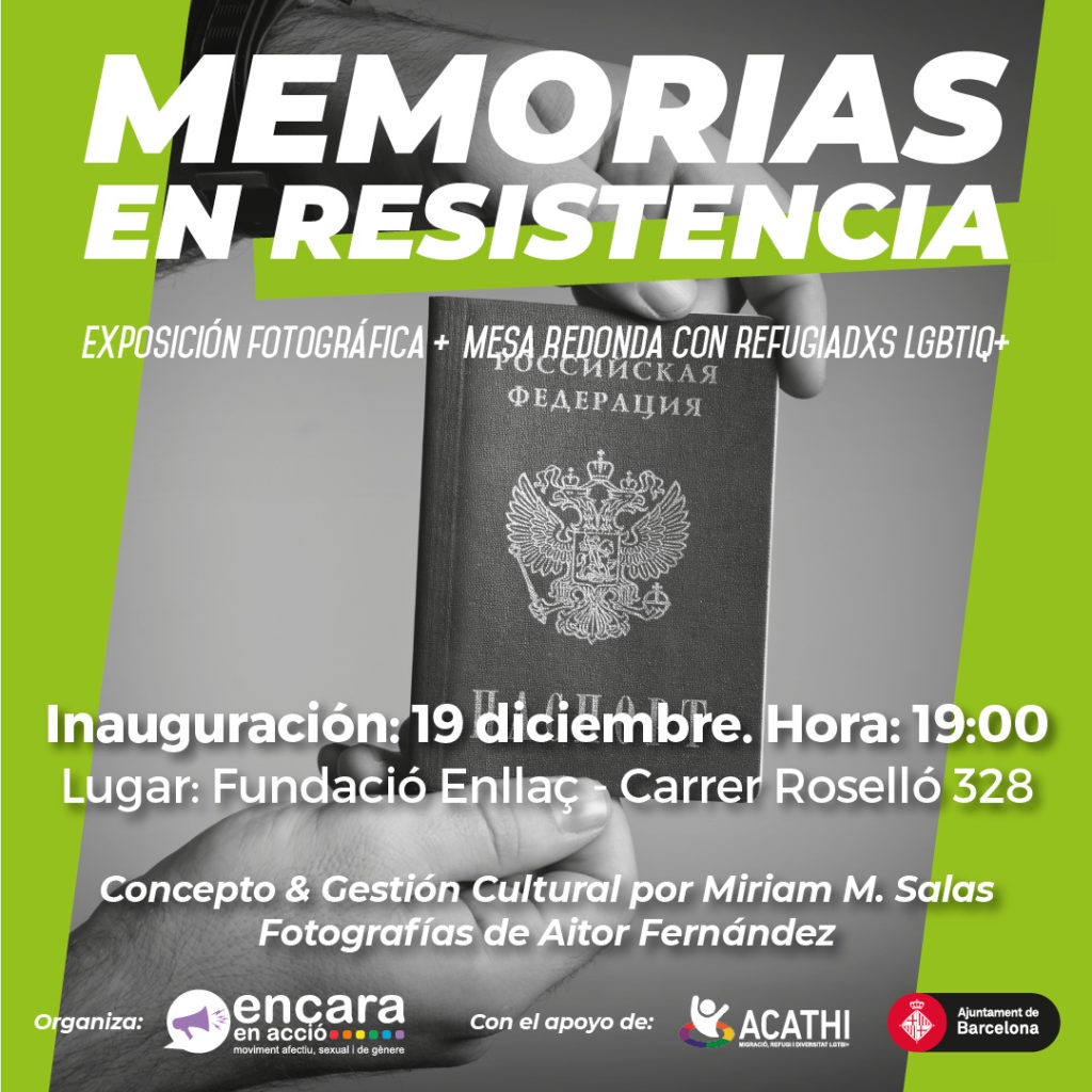 Cartell de l'exposició "Memòries de resistència"